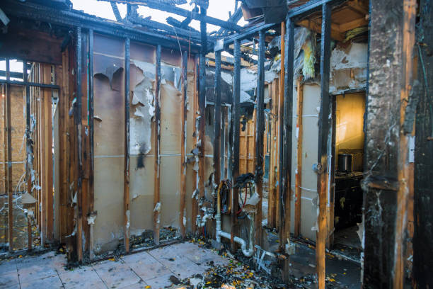 Professional Fire Damage Assessment technician working in Morganville, NJ